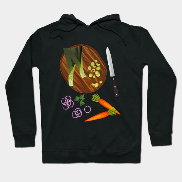 Cutting Onions Hoodie by SWON Design